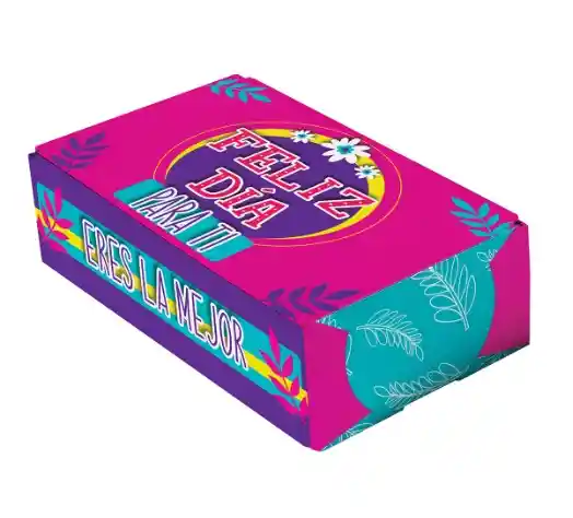 Caja De Regalo Rectangular Toda Ocasion 30x20x10 Cm Diseños Surtidos Primavera