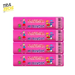 Plastilina Mi Trensito Barra X12 Fucsia