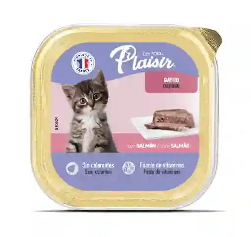 Plaisir® Gatito Paté Con Salmón 100 G