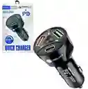 Cargador De Auto 55w Con 3 Puertos – Carga Rápida Y Eficiente