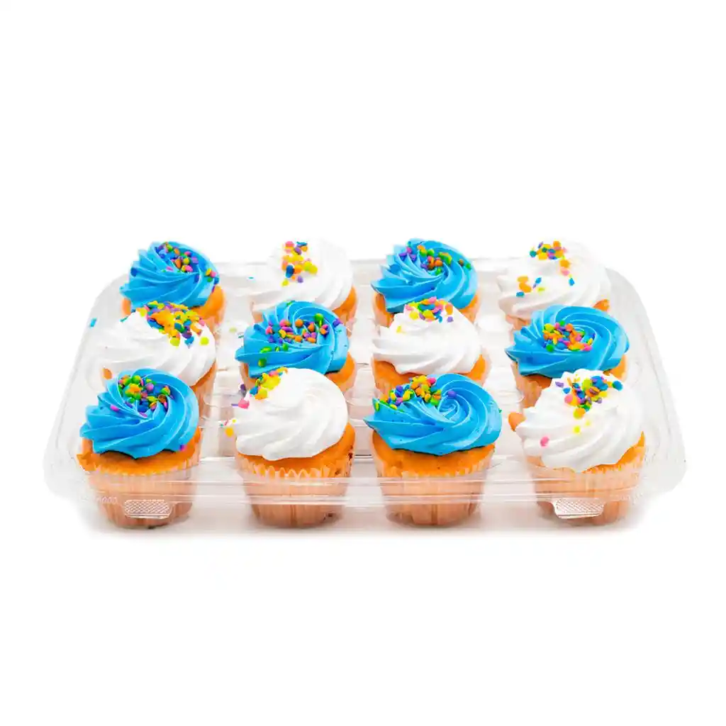Cupcakes De Vainilla Recién Horneados 12 Unidades