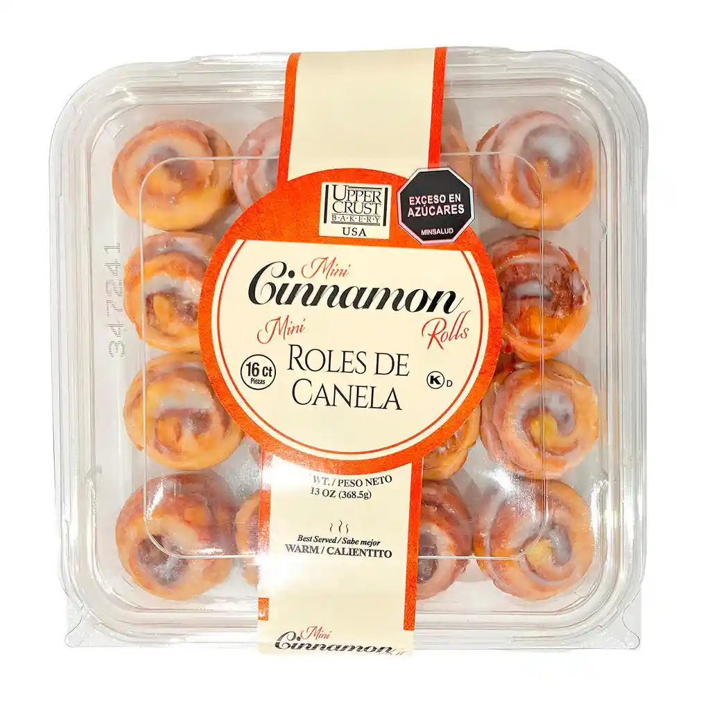 Upper Crust Bakery Mini Rollitos De Canela 16 Unidades