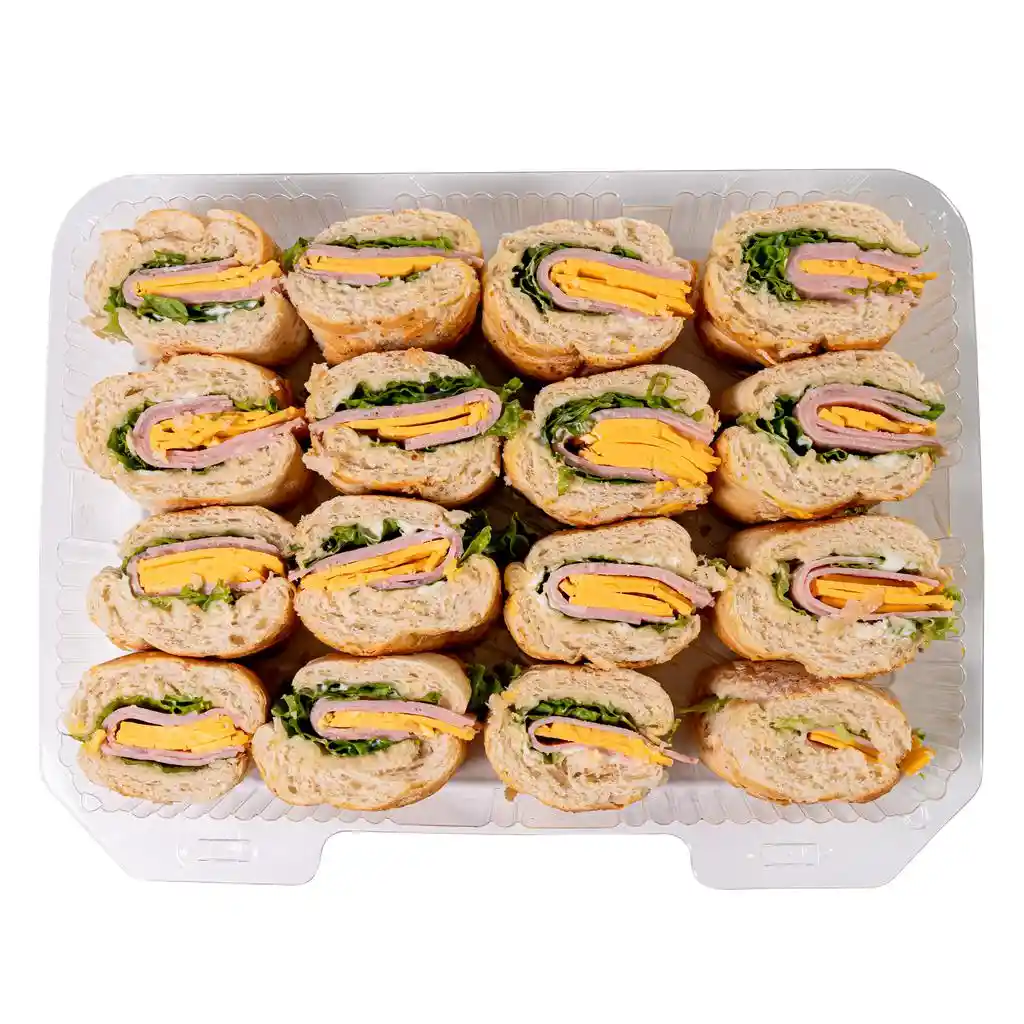 Bandeja De Sandwiches Con Pan Estilo Francés 16 Unidades