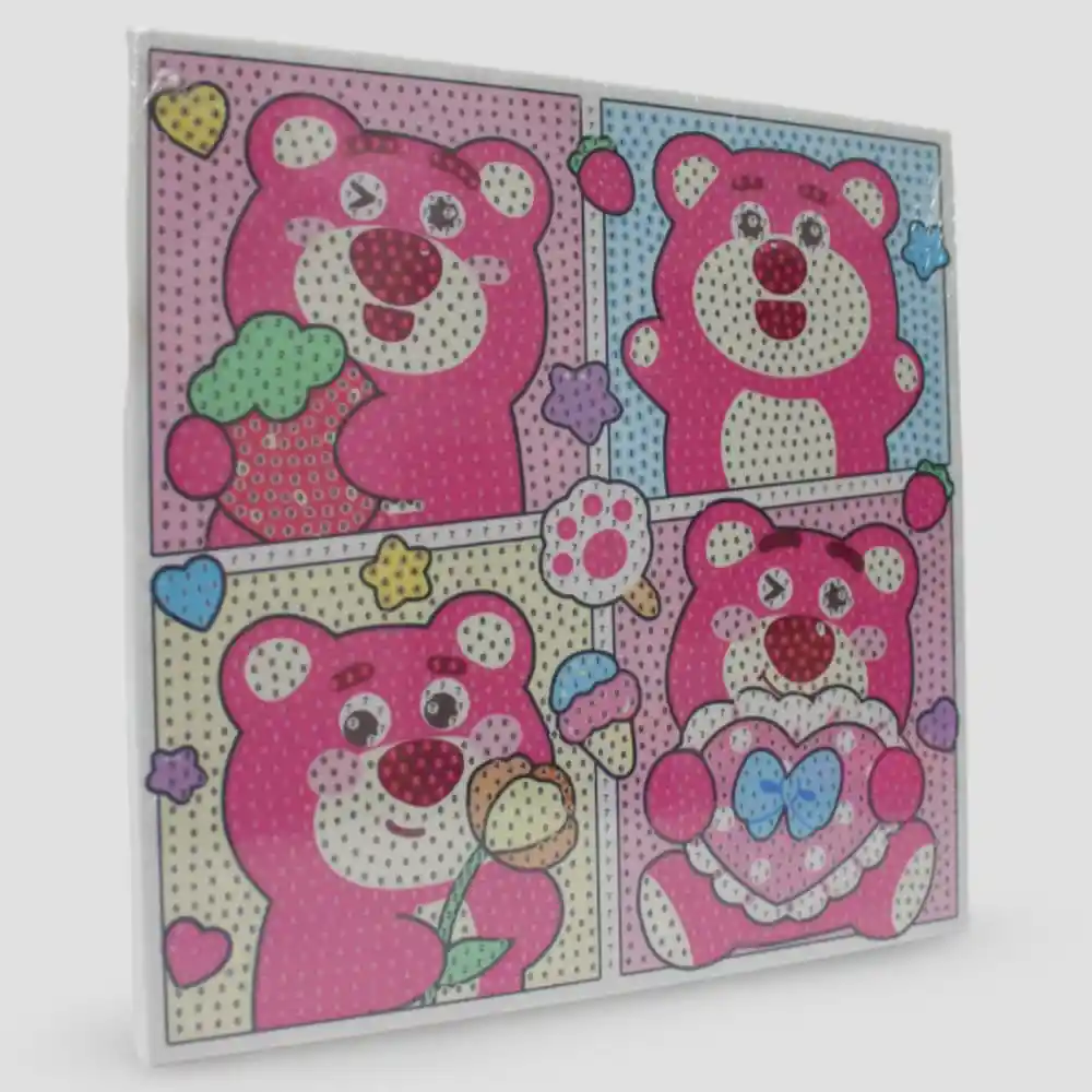 Cuadro De Pintura Con Diamantes Pequeño 20 X 20 Cm Diseños Varios Infantiles