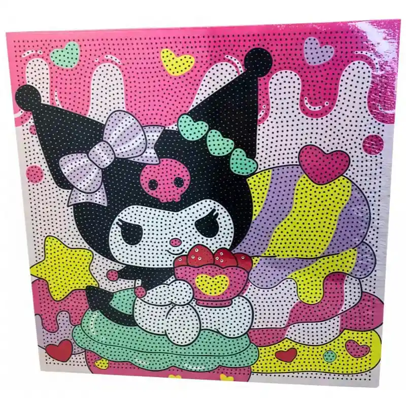 Cuadro De Pintura Con Diamantes Pequeño 20 X 20 Cm Diseños Varios Infantiles