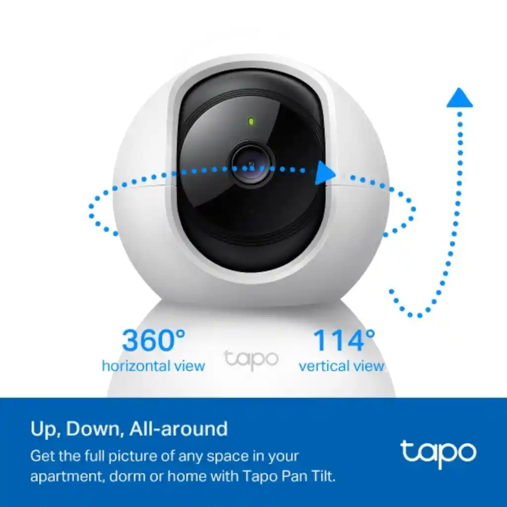 Cámara Tapo Tplink Wi-fi De Sobremesa De 360 Grados Con Dete