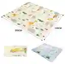 Tapete De Juego Plegable Gateo Bebé 200x180x1 Cms Doble Faz
