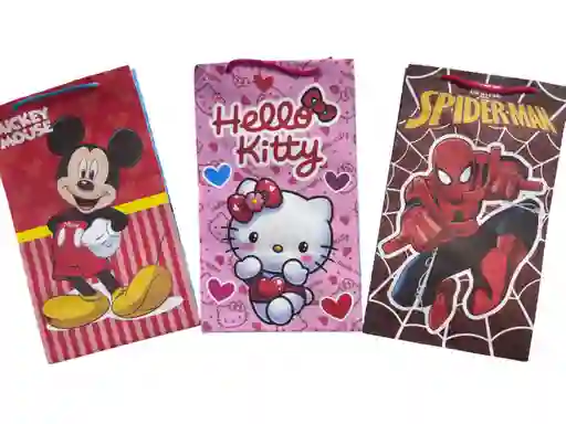 Bolsa Regalo Papel 28 X 16 Cm Varios Motivos Kawaii