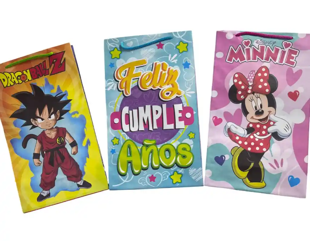 Bolsa Regalo Papel 28 X 16 Cm Varios Motivos Kawaii