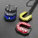Placa Extensora Negra En Aluminio Para Moto – Evita Que La Pata Lateral Se Hunda En Superficies Blandas