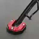 Placa Extensora Negra En Aluminio Para Moto – Evita Que La Pata Lateral Se Hunda En Superficies Blandas