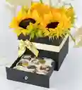 Cofre Chocolates Girasoles