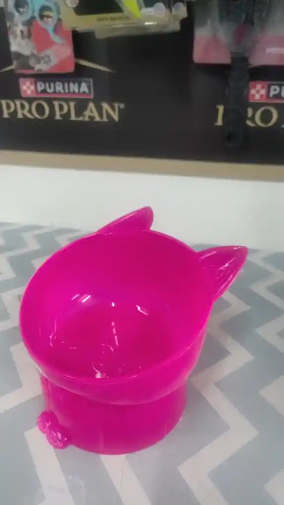 Comedero Elevado Cara De Gato