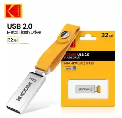 Usb Kodak Flash Drive 2.0 32 Gb Mini Metal K122 Series