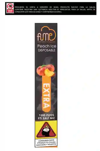 Vapeador Fume Extra 1.500 Puffs Peach Ice