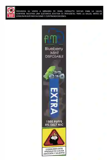 Vapeador Fume Extra 1.500 Puffs Blueberry Mint