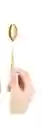 Cucharita Dulcera Desechable Dorada, Cubierto Elegante, Cubierto De Lujo
