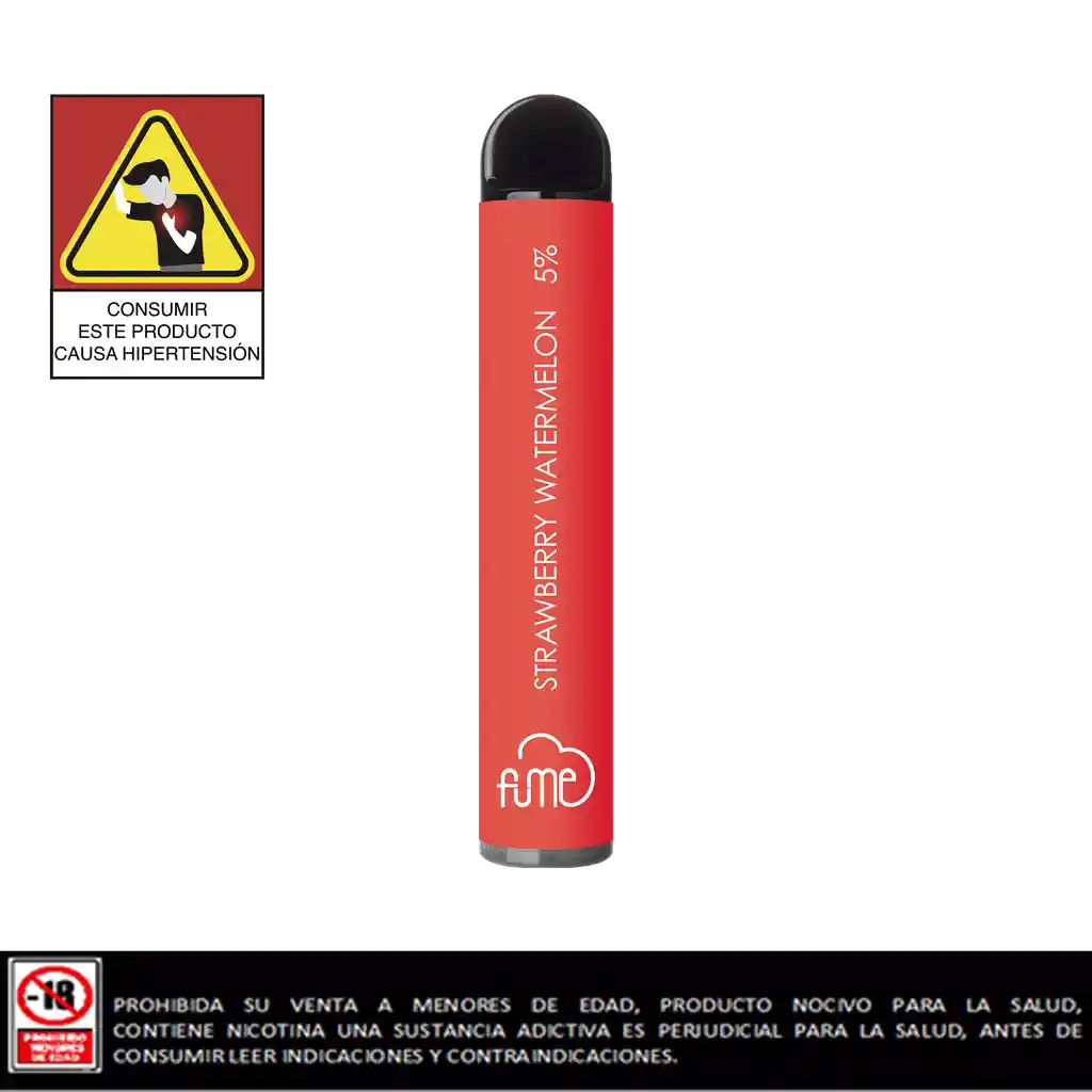 Vapeador Fume Extra 1.500 Puffs Strawberry Watermelon