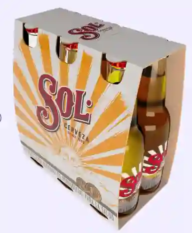 Cerveza Sol Botella Six Pack *250ml Sol