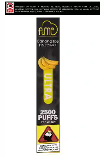 Vapeador Fume Ultra 2.500 Puffs Banana Ice