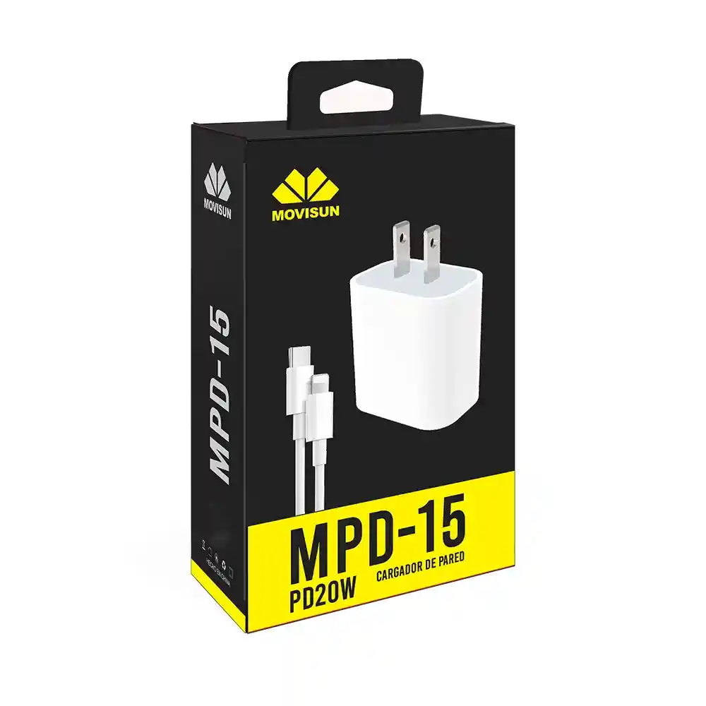 Cargador Tipo C A Iphone Movisun Mpd-15