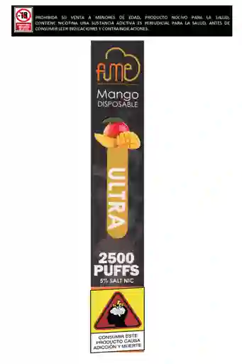 Vapeador Fume Ultra 2.500 Puffs Mango
