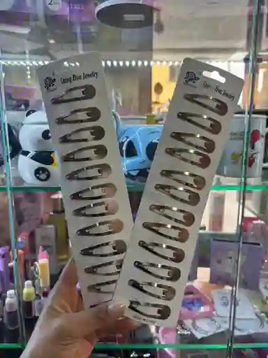 Set X2 Hebillas Para El Cabello Resistentes Metalizadas