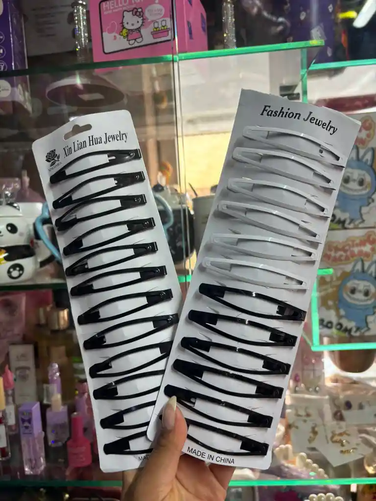 Set X2 Hebillas Grandes Para El Cabello Resistentes De Metal