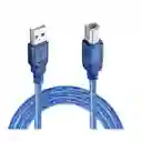Cable De Impresora Usb 2.0 Blindado De 3 Metros