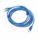 Cable De Impresora Usb 2.0 Blindado De 3 Metros