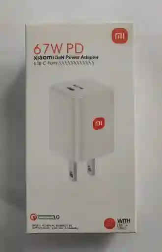 Cargador C Pared 67w Xiaomi Pd Carga Rapida