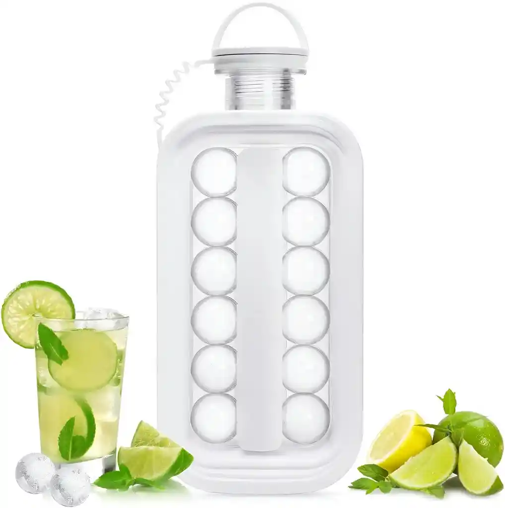 Hielera Hielo Cubeta Molde Botella Termo Agua Cubetera