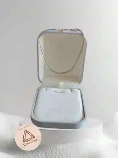 Tobillera Rodio Tejido Plano