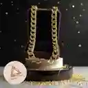 Collar Grueso Aros Oro Golfi