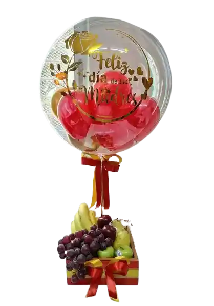 Cajita Frutal Con Globo Burbuja