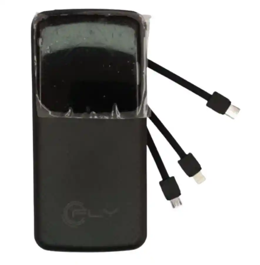 Power Bank Fly 13.000 Mah Carga Rapida A-160 Usb 3 Cables