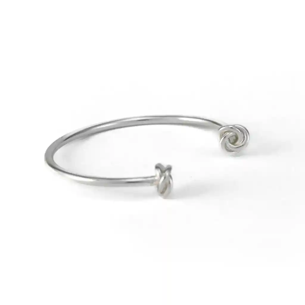 Brazalete Nudo Silver
