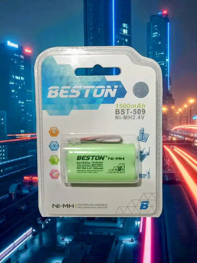 Pila Batería Recargable Para Teléfono Inalámbrico Beston 509 – 2.4v 1500mah