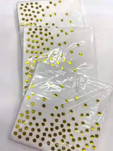 Servilleta Suaves De Lujo Con Puntos Dorados