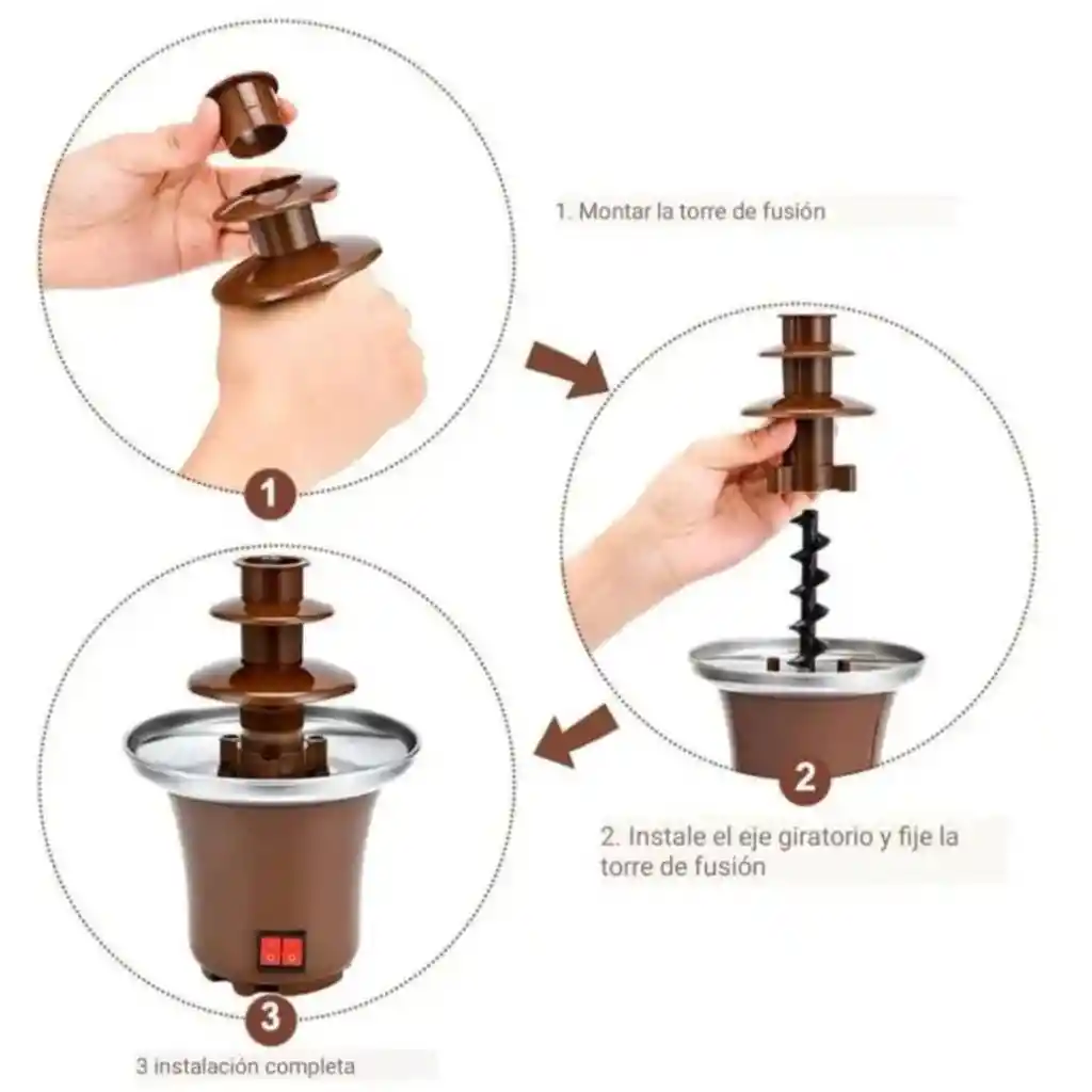 Fuente De Chocolate 3 Niveles