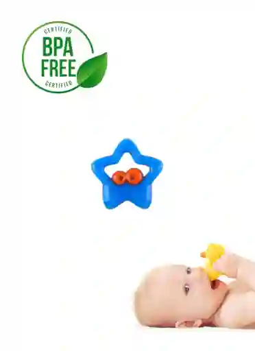 Mordedor Rascaencias Frío De Diseño Para Bebe Estrella