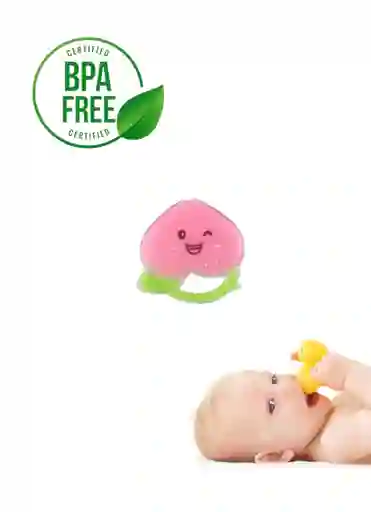Mordedor Rascaencias Frío De Diseño Para Bebe Rosa
