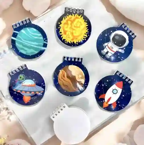 Mini Libreta Astronauta Hoja Blanca.