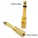 Adaptador Plug 6.3mm Estéreo Macho A Jack 3.5mm Hembra