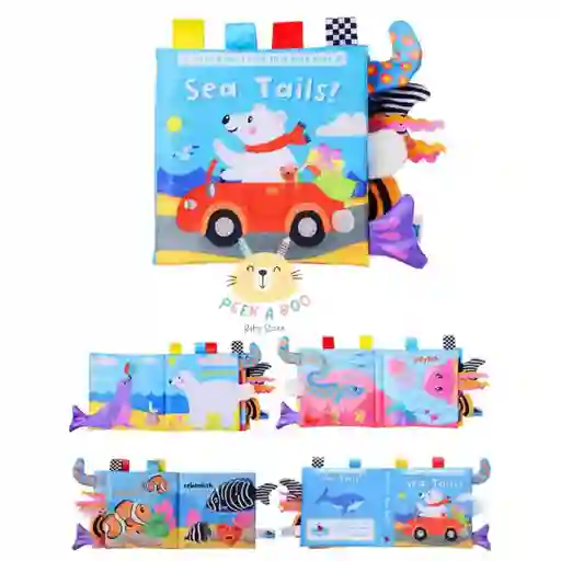 Libro Sensorial De Tela Con Colitas De Estimulación Osopolar