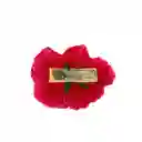 Pinza Clip Flor Rosa Hawaiana Para Pelo Cabello Set X 2 Und