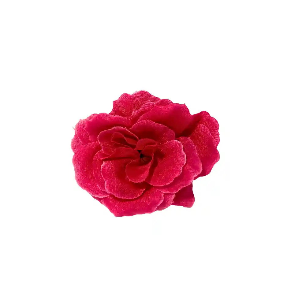 Pinza Clip Flor Rosa Hawaiana Para Pelo Cabello Set X 2 Und