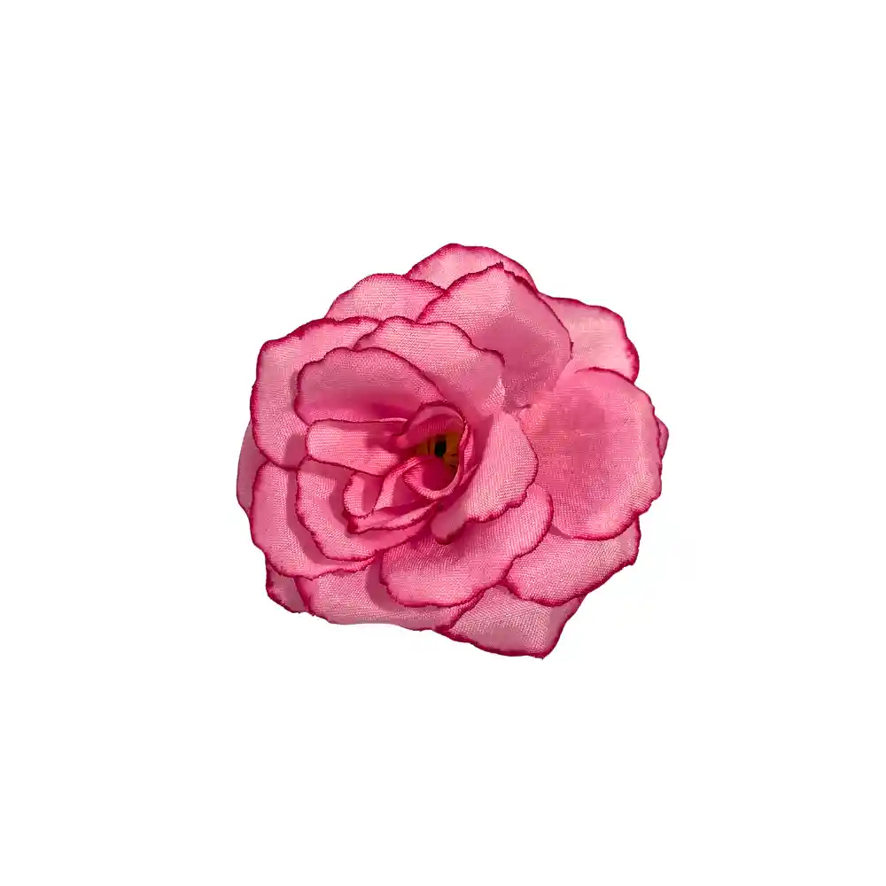 Pinza Clip Flor Rosa Hawaiana Para Pelo Cabello Set X 2 Und