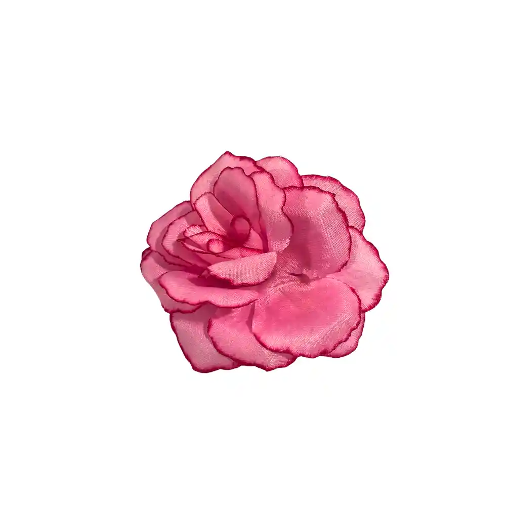 Pinza Clip Flor Rosa Hawaiana Para Pelo Cabello Set X 2 Und