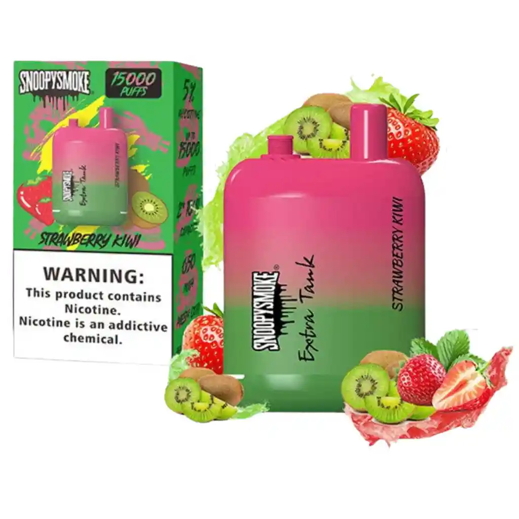 Vaper Snoopy Smoke 15000 Bocanadas Strawberry Kiwi